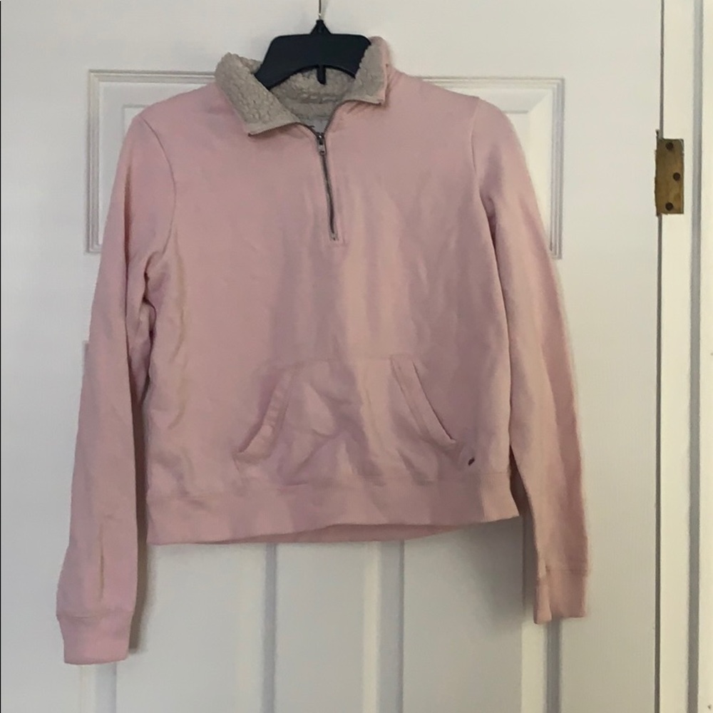 A crop hoodie